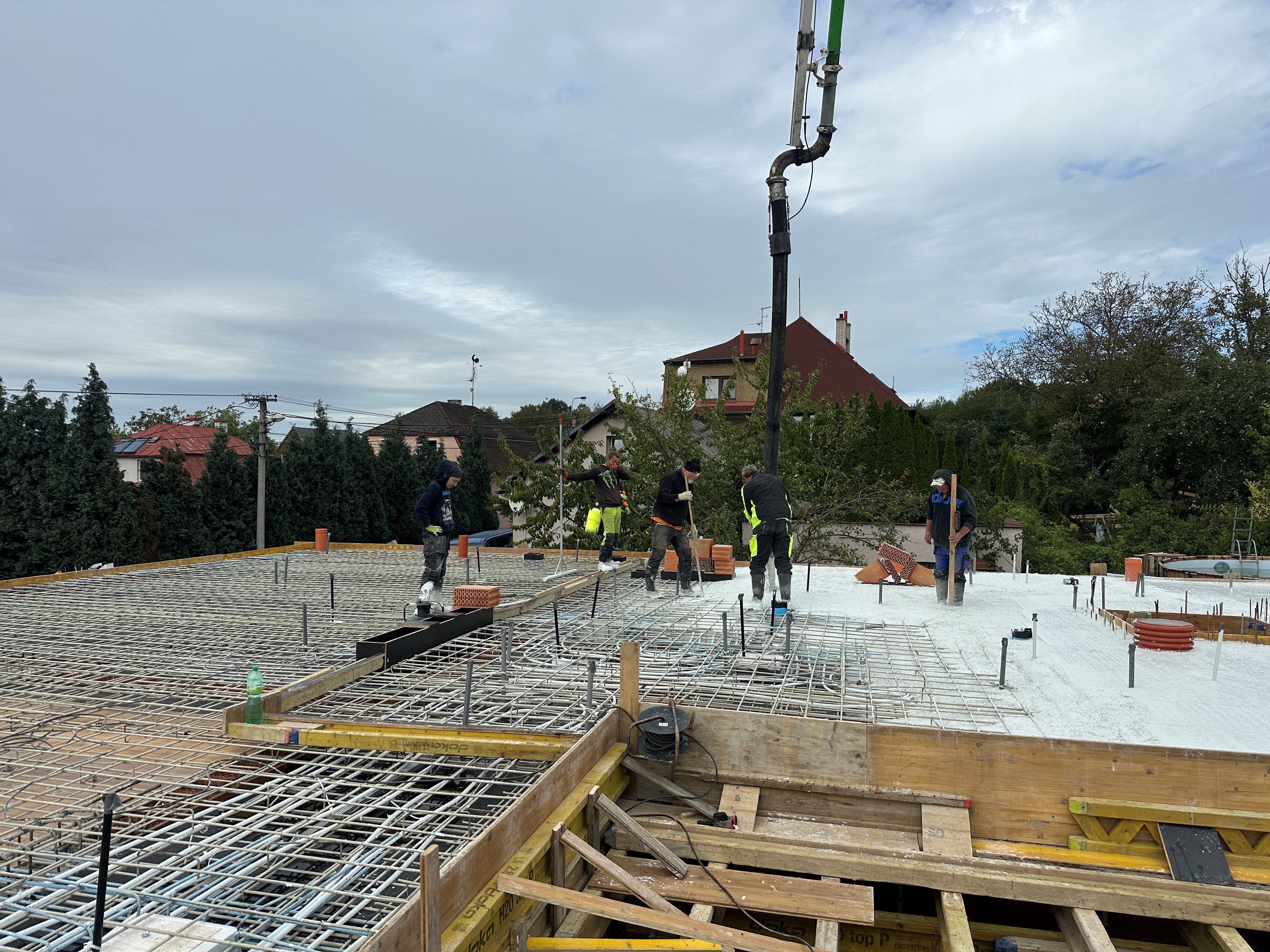 Stropy z bílého betonu Ostrava